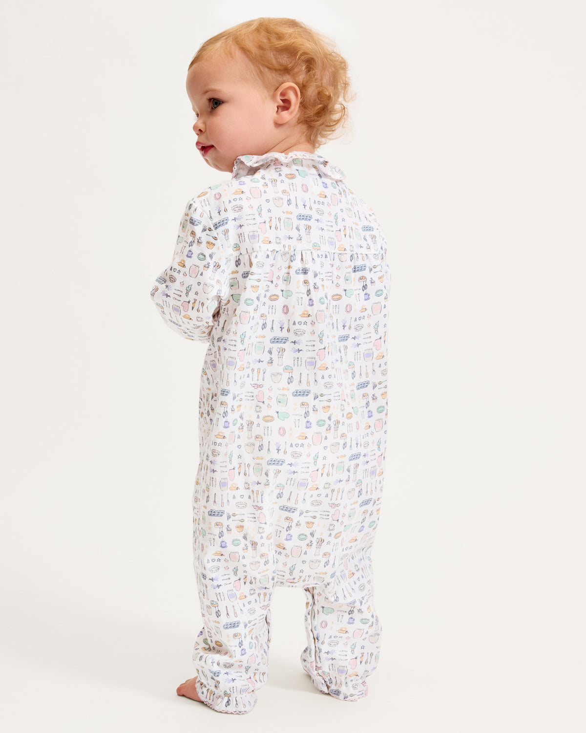 Petite Plum Madeline Romper, Baking Spirits Bright