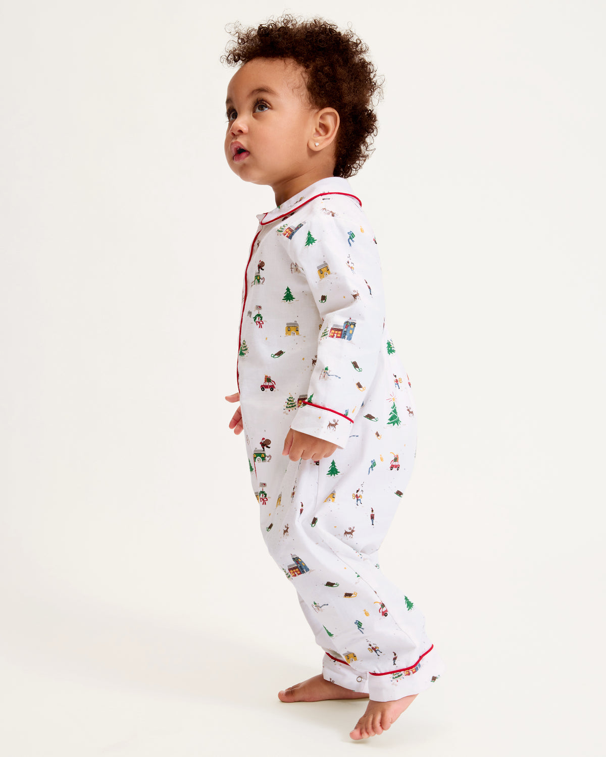 Petite Plume Cambridge Romper, Holiday Town