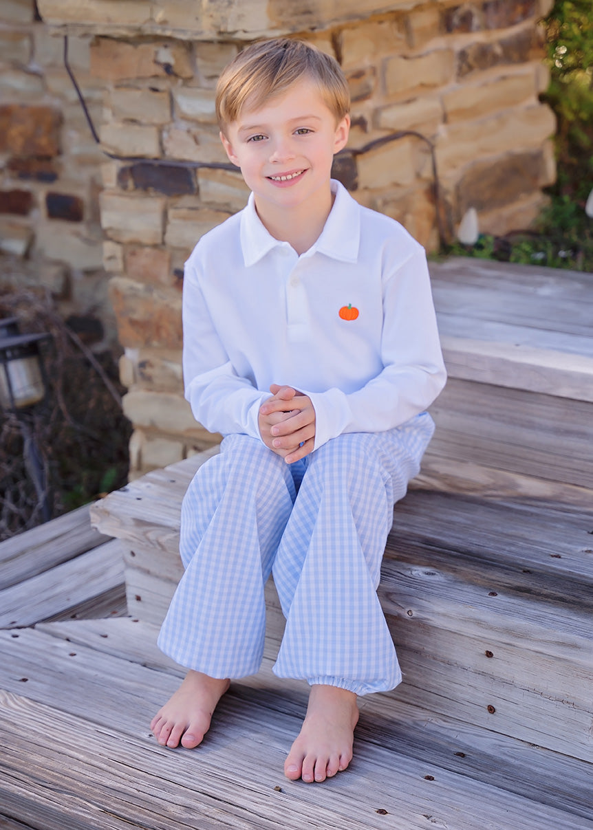 James & Lottie Conrad Pant Set with Pumpkin Polo