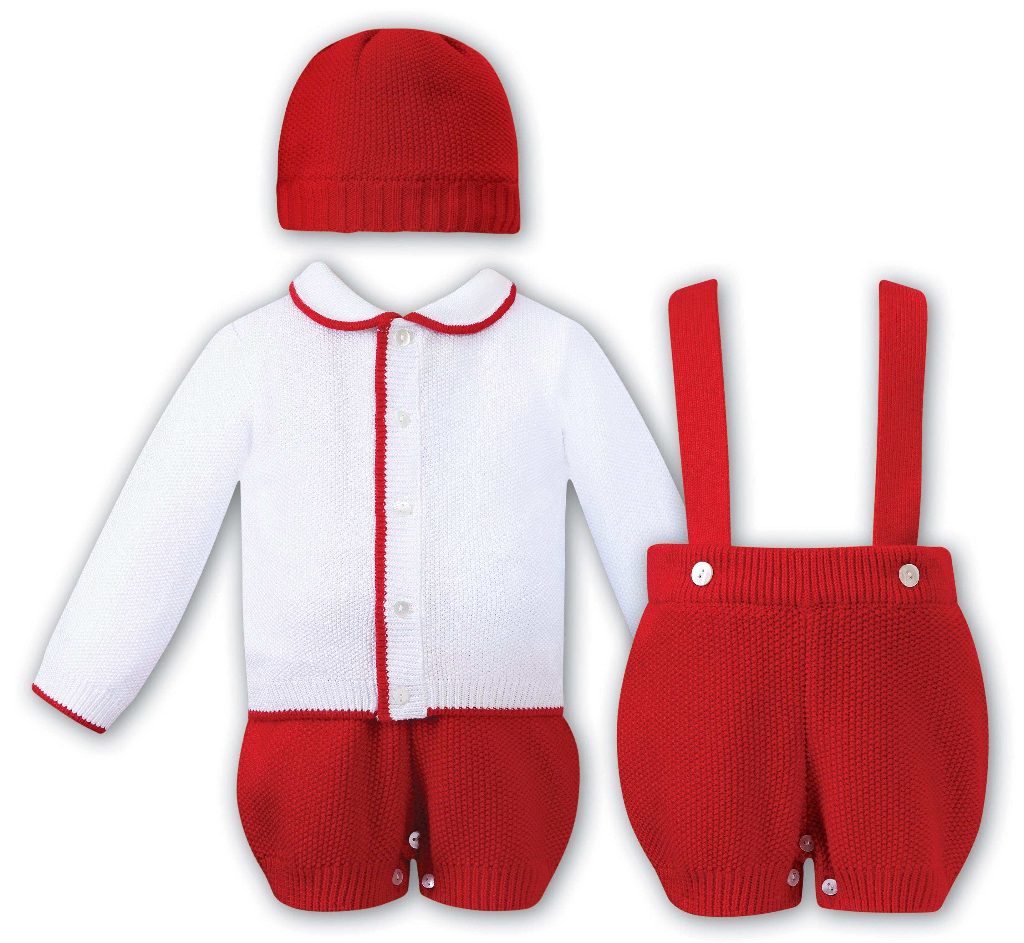 Sarah Louise White and Red 3 Piece Set - shopnurseryrhymes