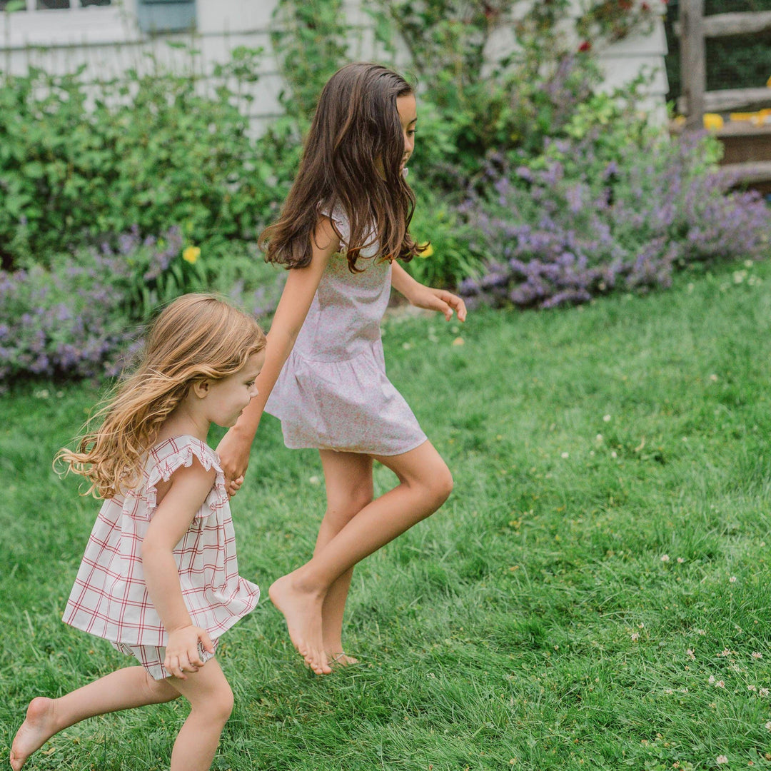 Minnow Antique Floral Drop Waist Dress