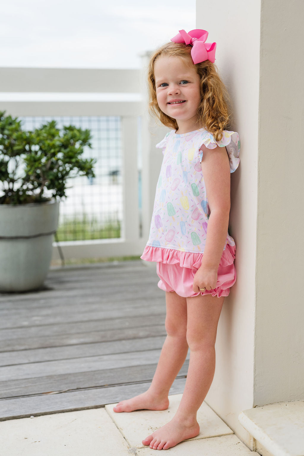 James & Lottie Sweet Summertime Knit Mae Swing Bloomer Set