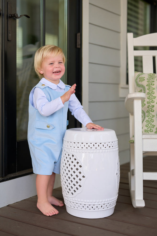 Beaufort Bonnet Peter Pan Collar Shirt, Barrington Blue Mini Windowpane