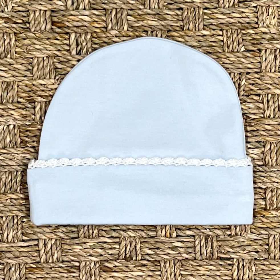 Squiggles Colored Beanie Cap with White Trim
