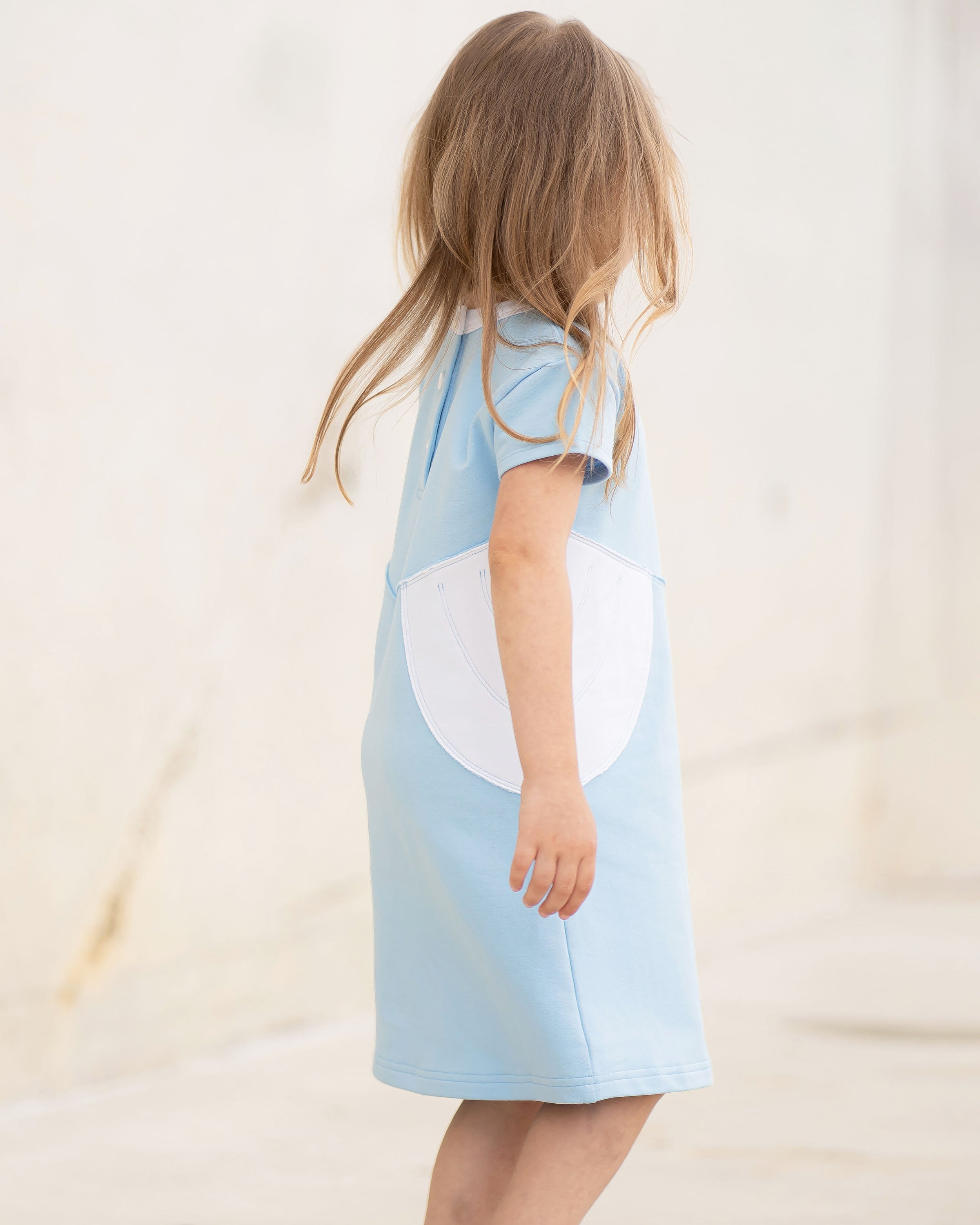 Yellow Lamb Princess Playtime Blue Dress