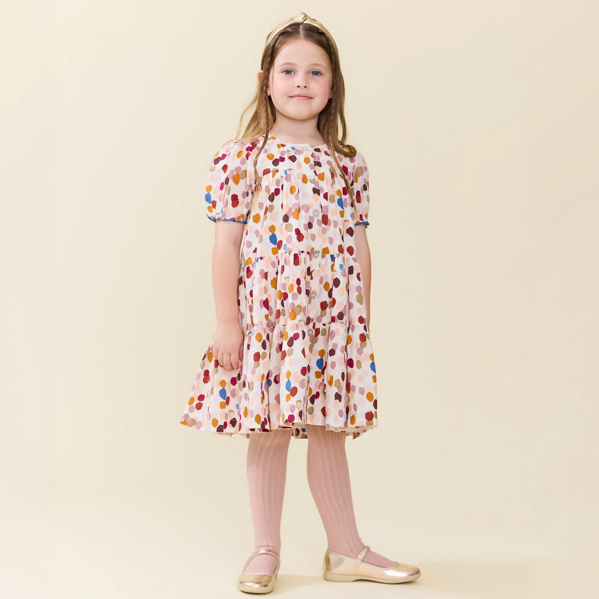 Pink Chicken Elizabeth Dress, Autumn Spots