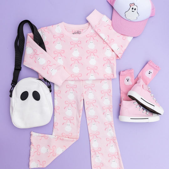 Sweet Wink Coquette Ghost Halloween Sweatshirt