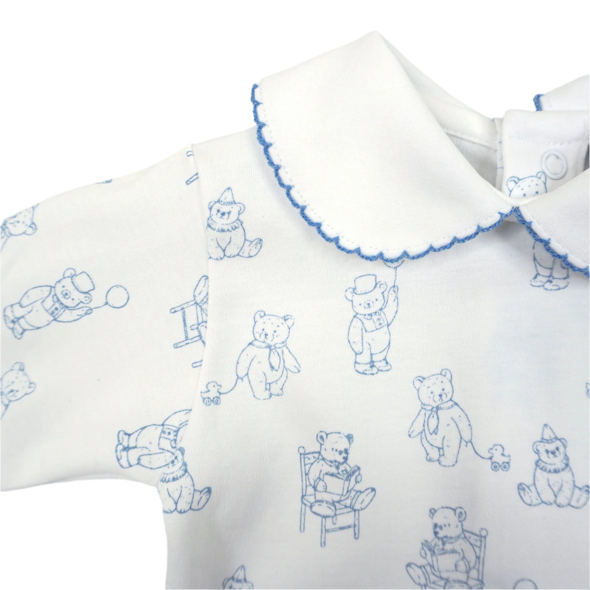 Marcela Bears Pima Cotton Footie Pajamas