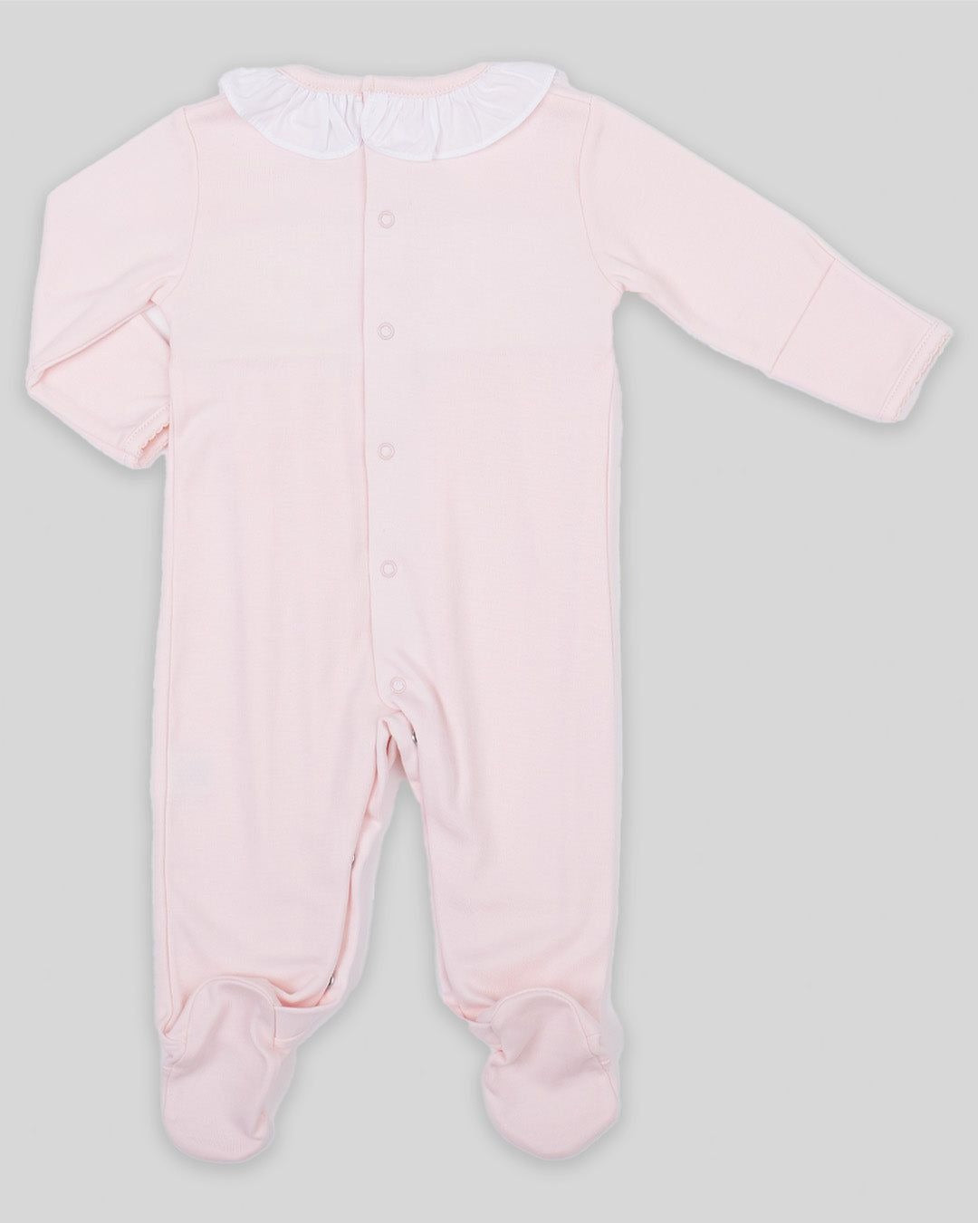 Miocotton Hand Smocked Alma Footie, Pink