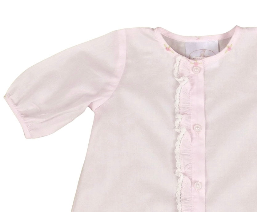 Yellow Lamb Linden Rose Daygown & Diaper Cover, Pink