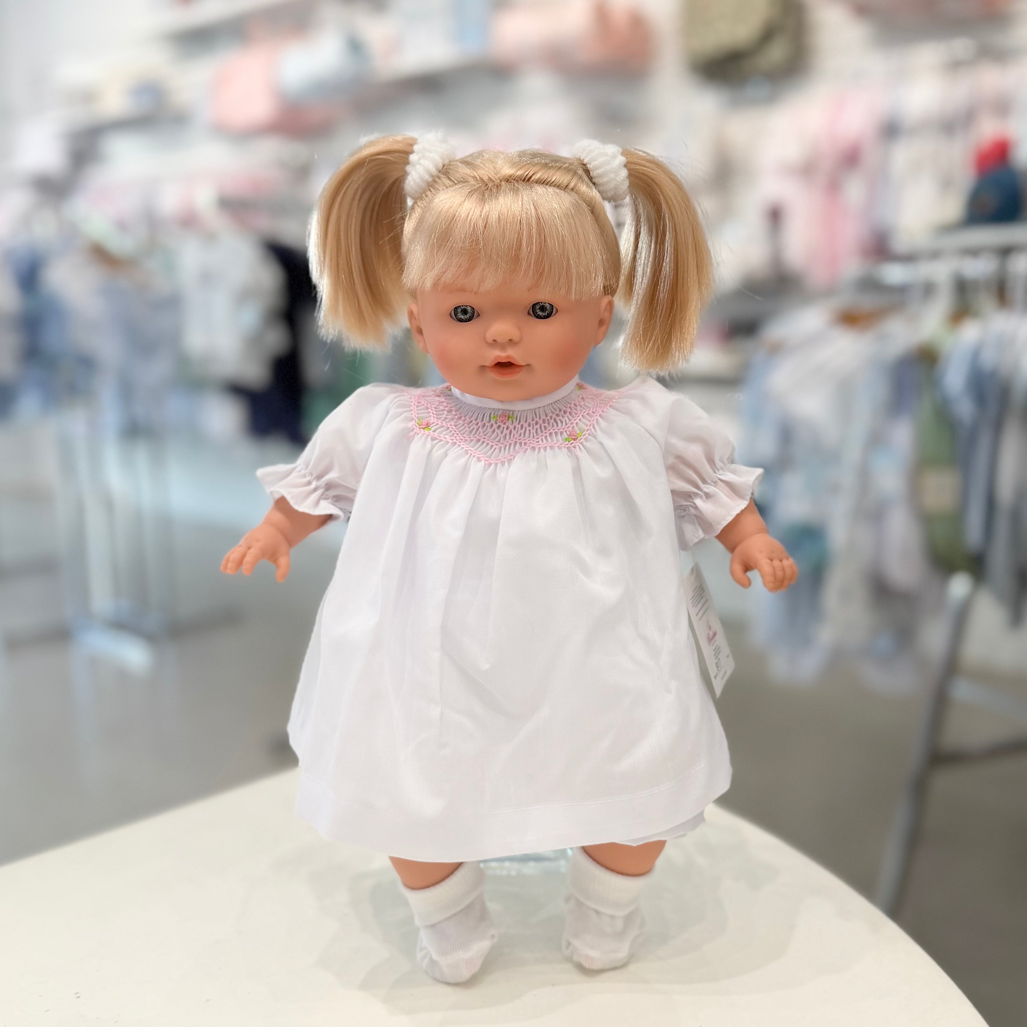 Rosalina Jade Blonde Doll with White Roselle Bishop