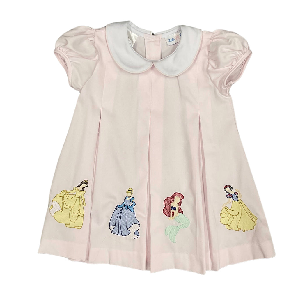 Lulu Bebe Pink Disney Princess Embroidered Dress