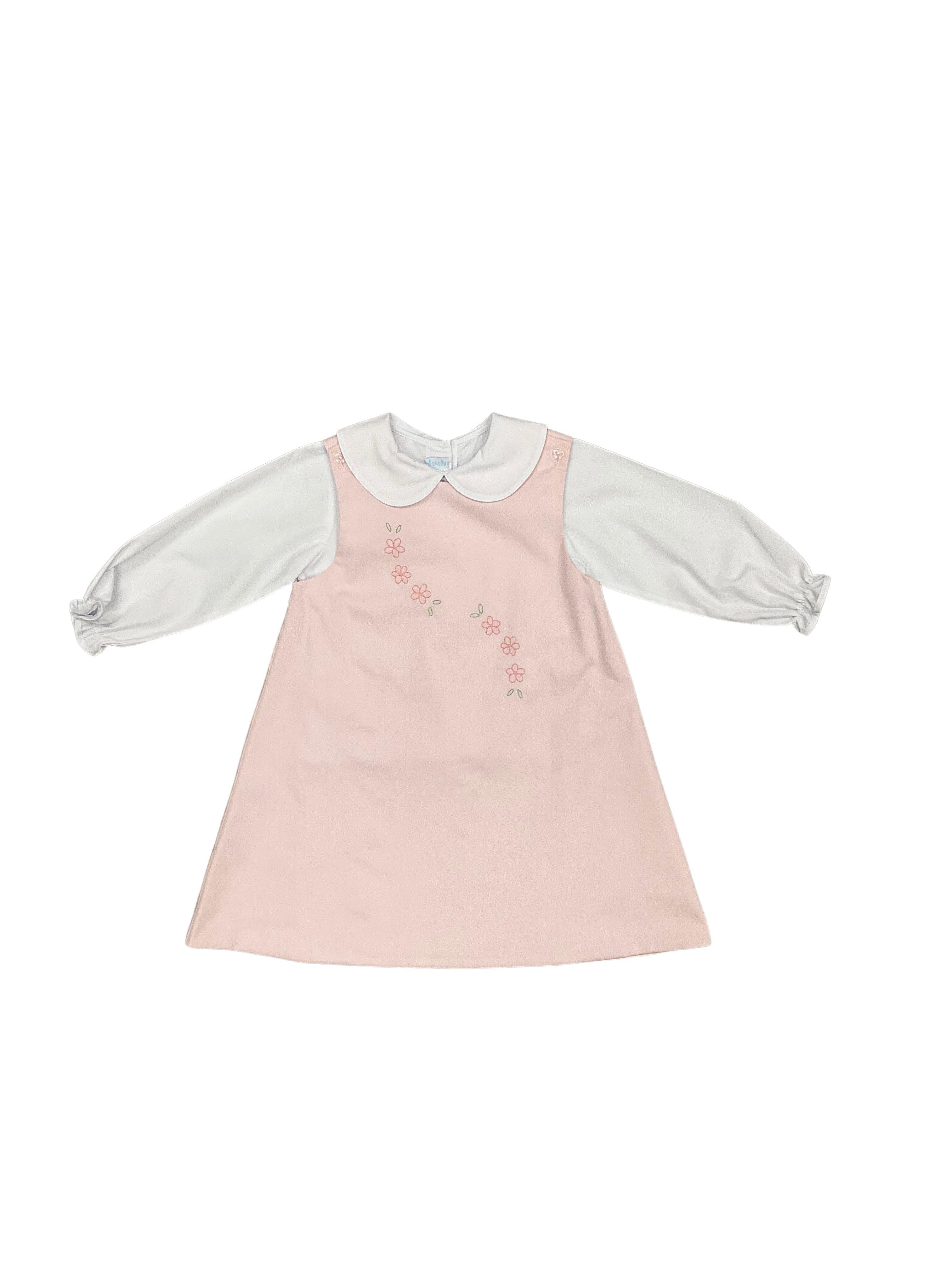 Auraluz Pink Jumper with Flowers - shopnurseryrhymes