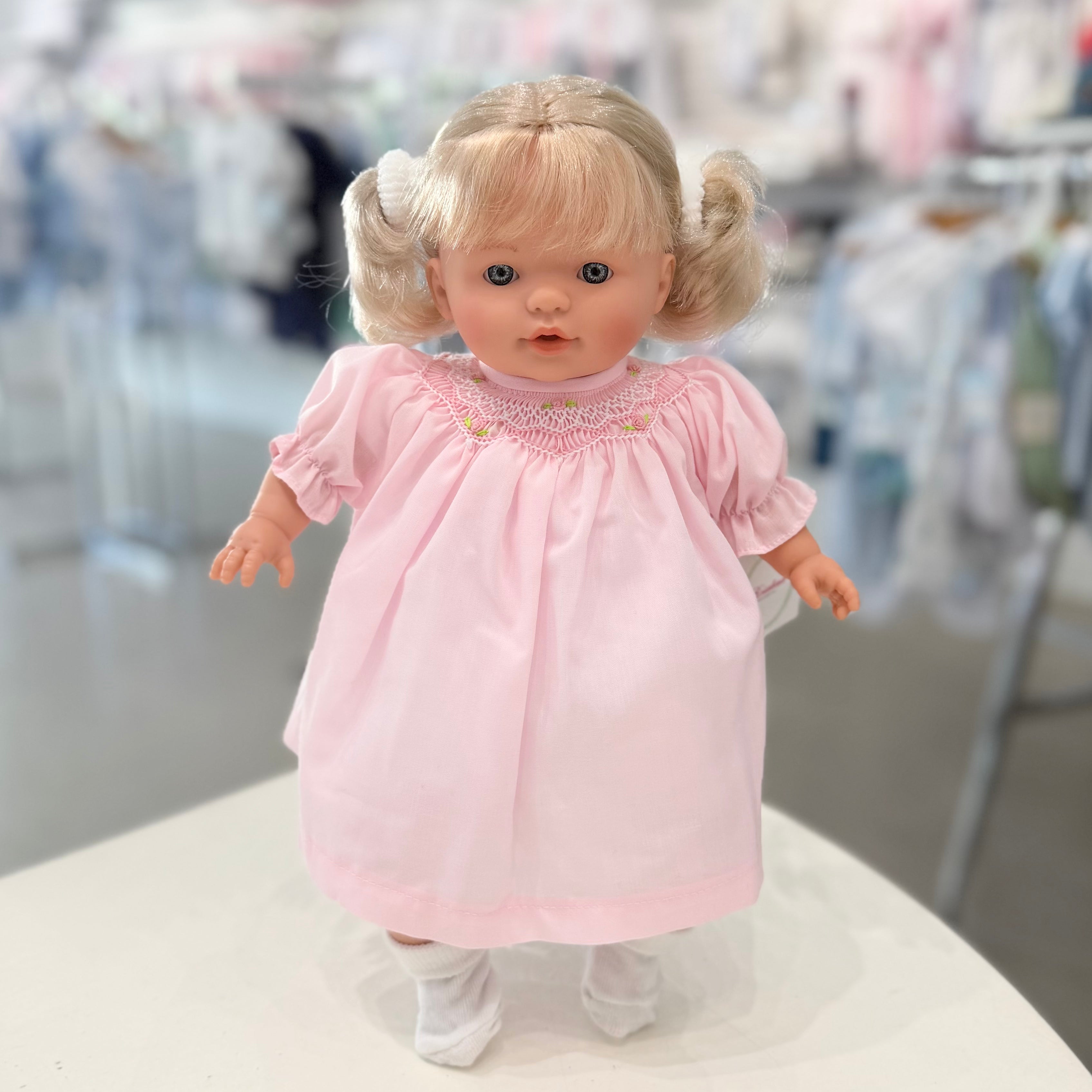 Rosalina Lilly Blonde Doll with Pink Roselle Bishop