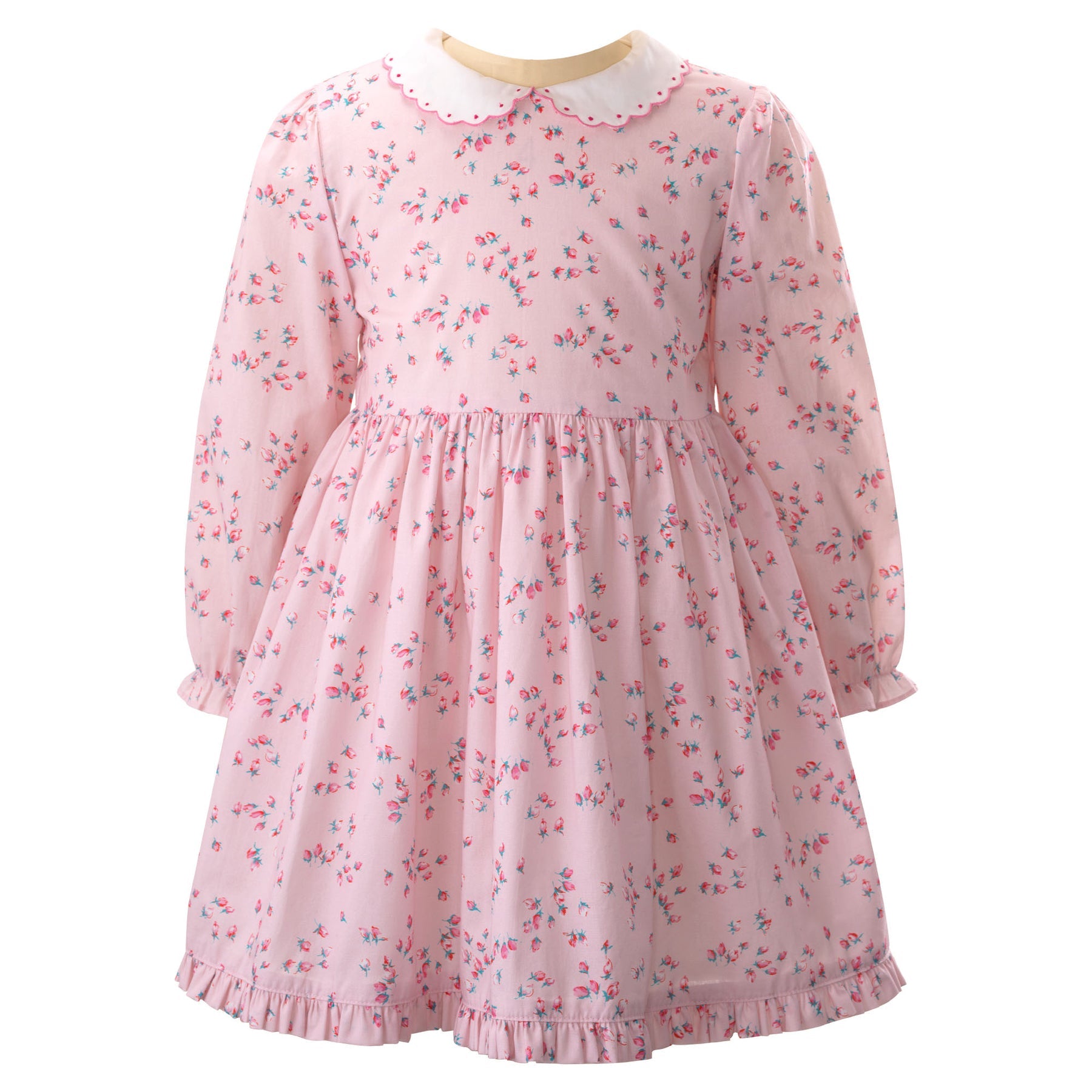 Rachel Riley Rosebud Scalloped Collar Dress | shopnurseryrhymes