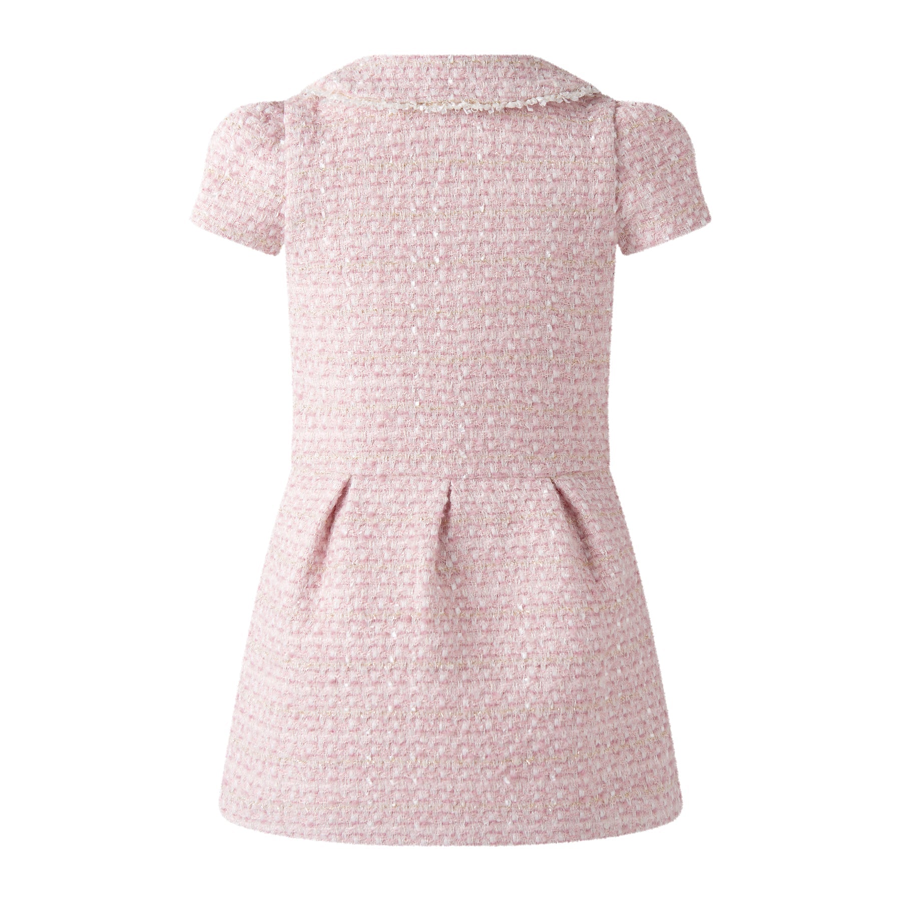 Rachel Riley Pale Pink Tweed Dress