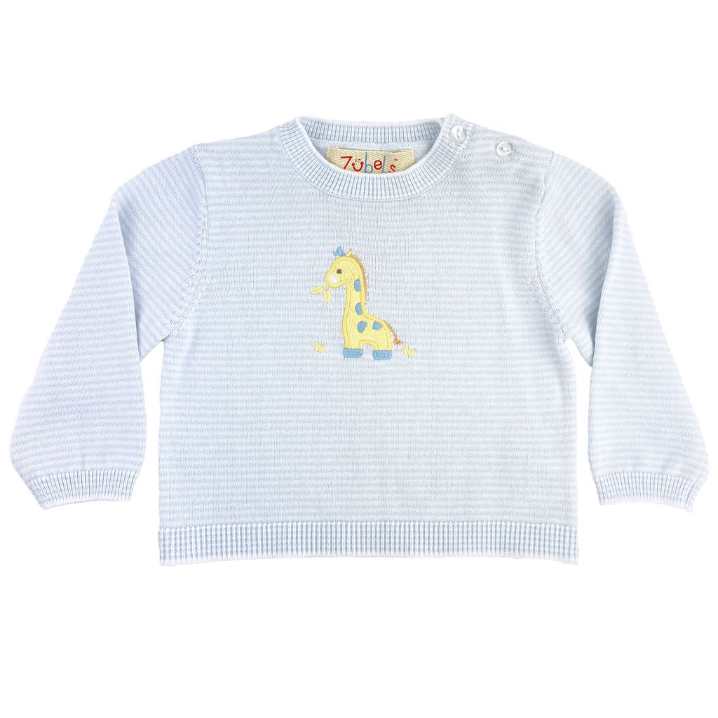 Zubels Blue Giraffe Sweater