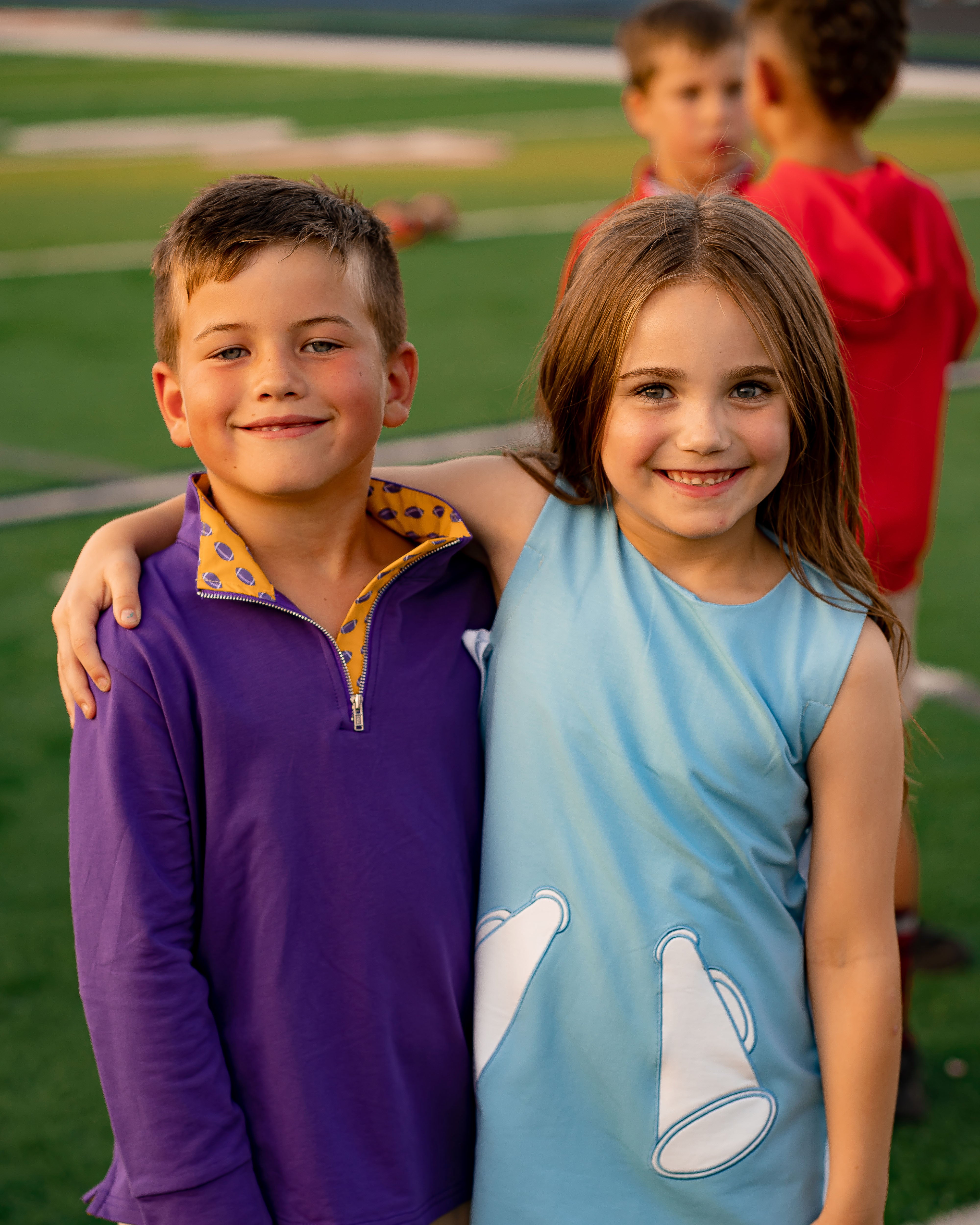 Yellow Lamb Game Day Jumper, Light Blue