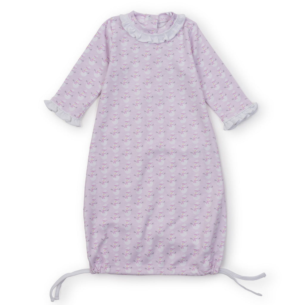 Lila & Hayes Georgia Daygown, Snowman Pink
