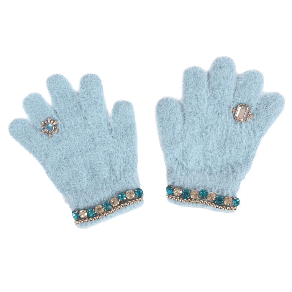 Creative Education Boujee Bijou Gloves, Light Blue