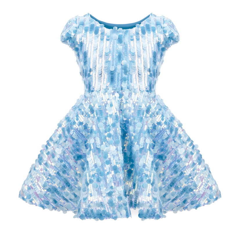 Creative Education Sequin Concert Queen Dress, Blue