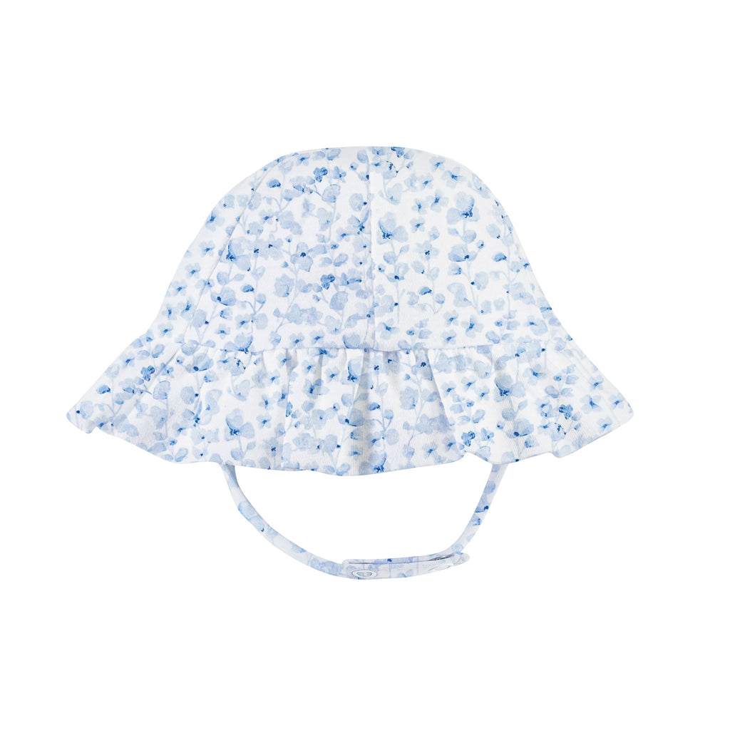 Baby Club Chic Blue Begonias Sun Hat