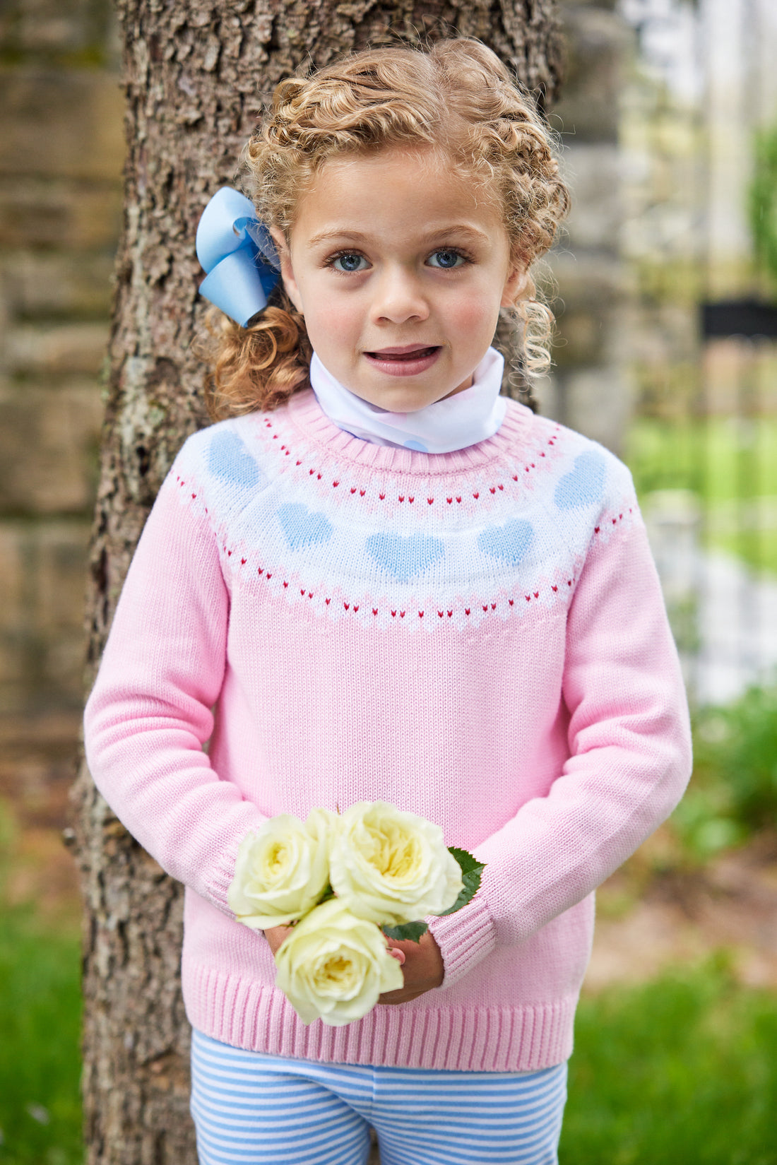 Little English Hearts Fair Isle Sweater