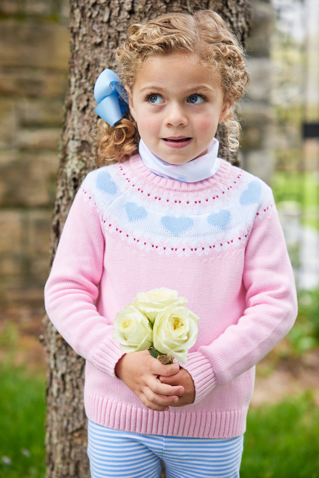 Little English Hearts Fair Isle Sweater