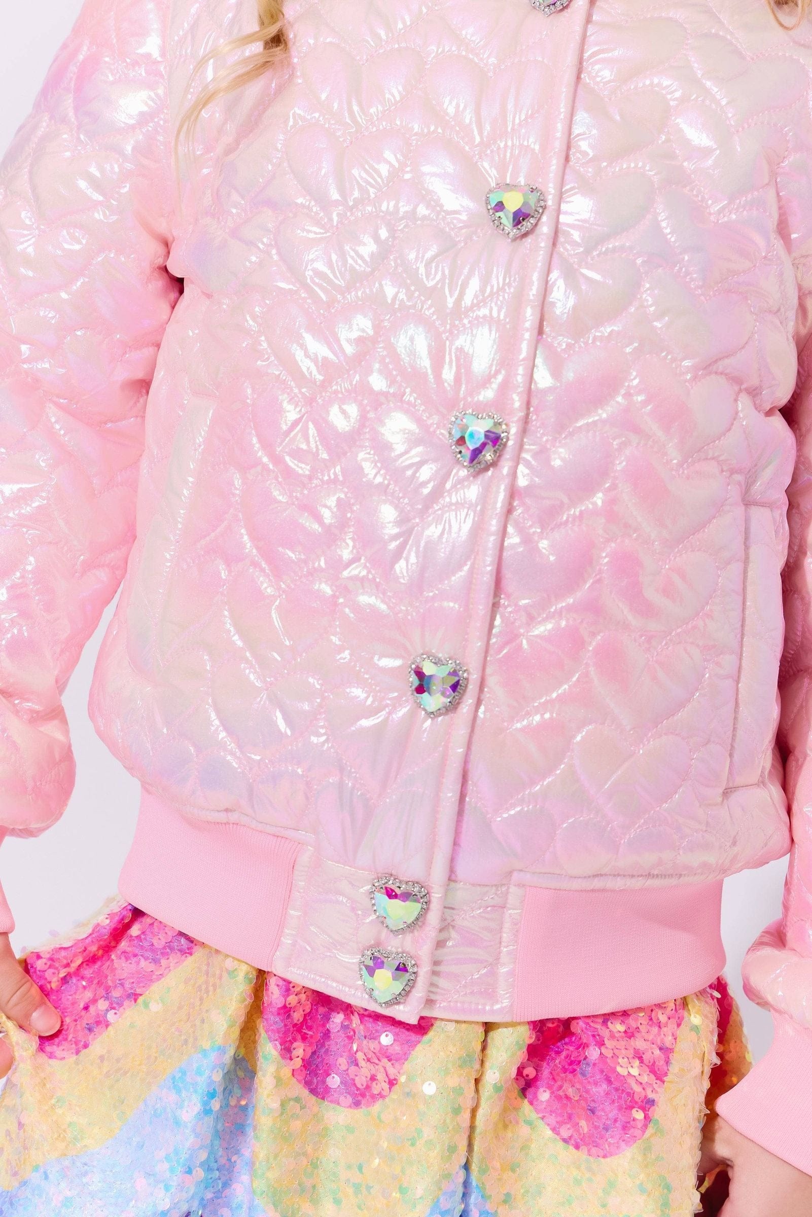 Lola & The Boys I Love You Hologram Jacket