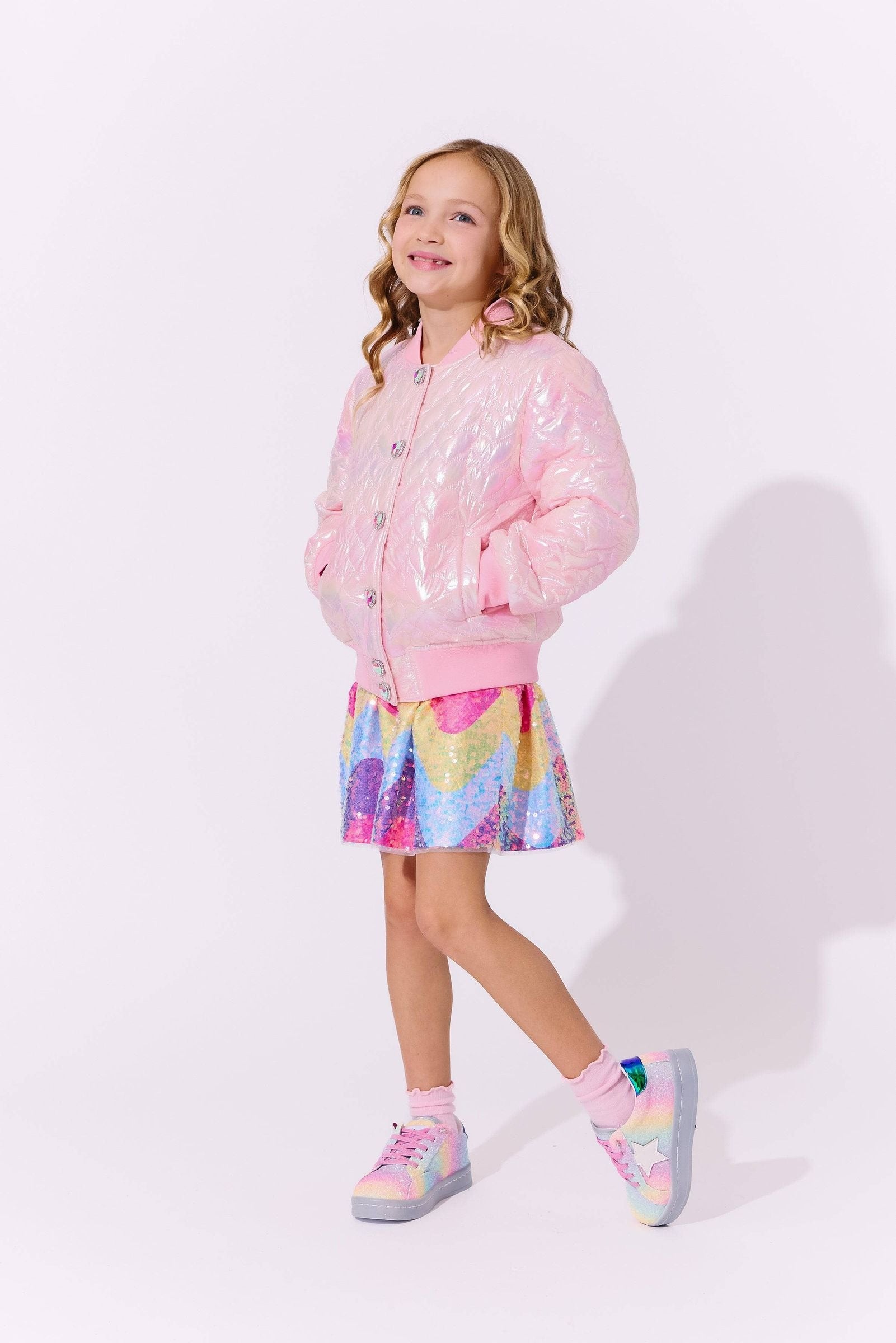 Lola & The Boys I Love You Hologram Jacket