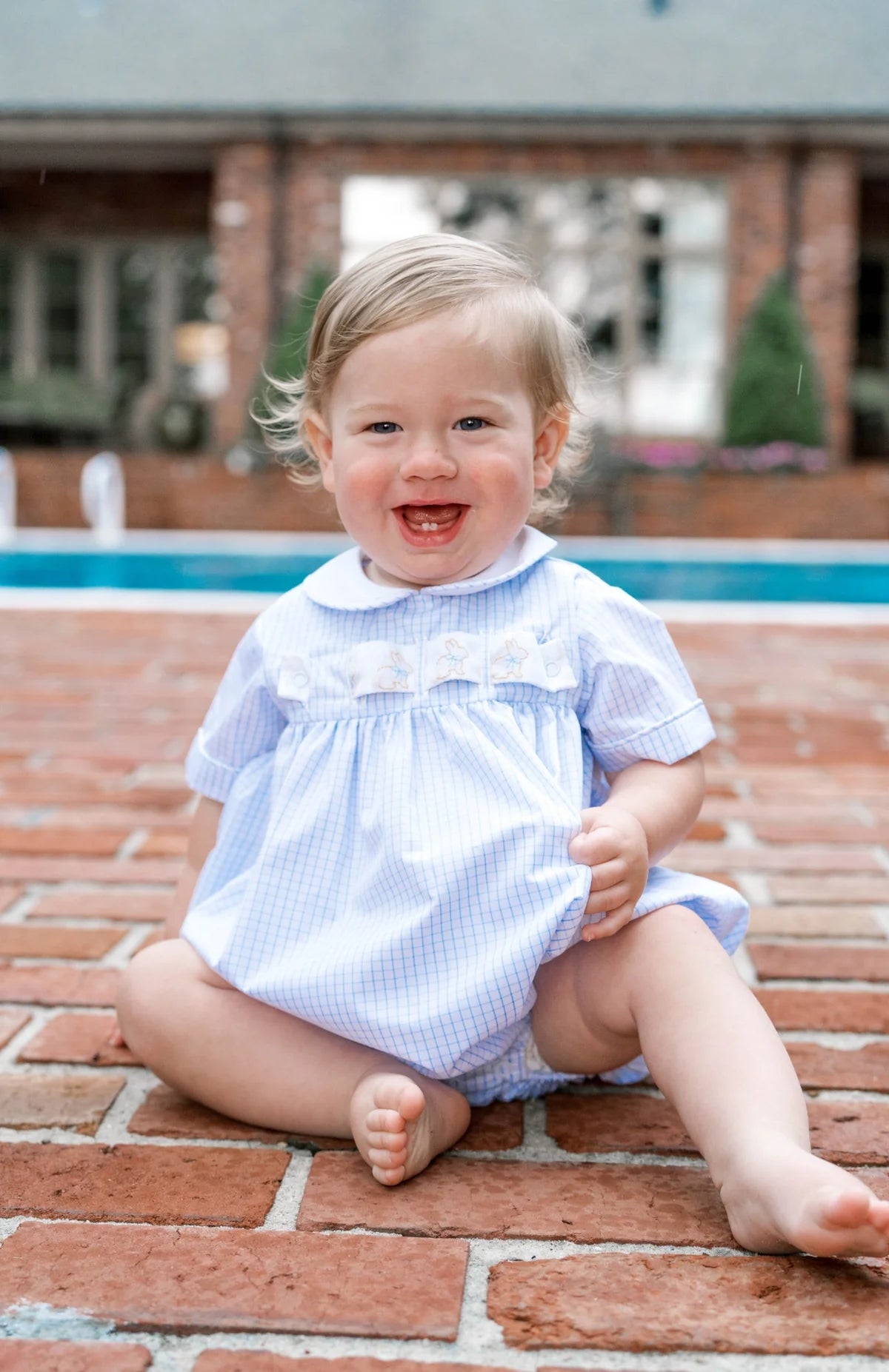 Lullaby Set Noah Ribbon Bubble Classic Blue Windowpane