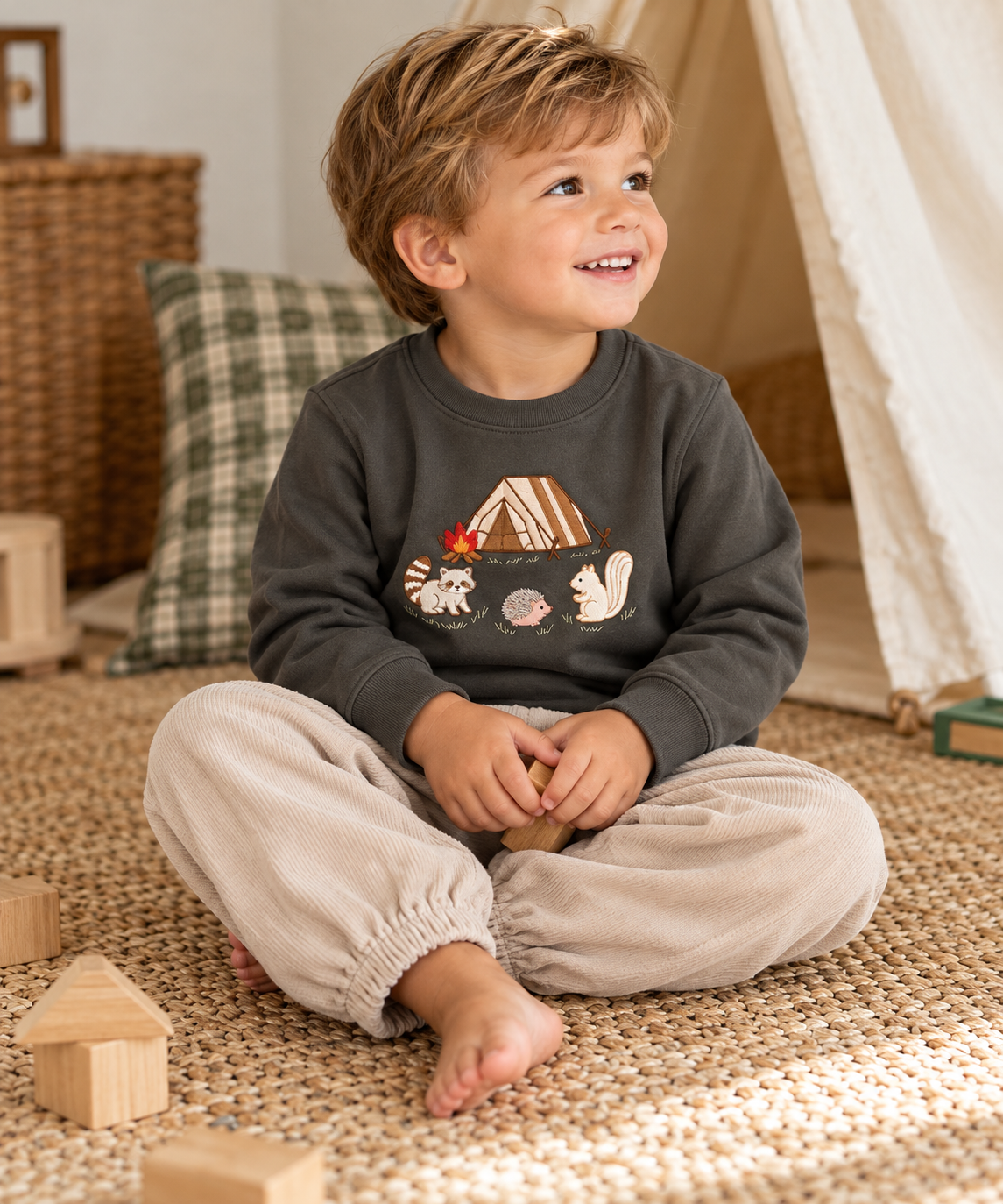 Squiggles Campfire Friends Tee