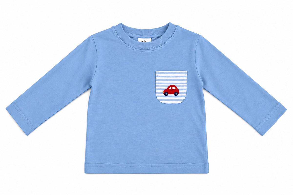 Luigi Tee, Car on Sky Blue Stripe