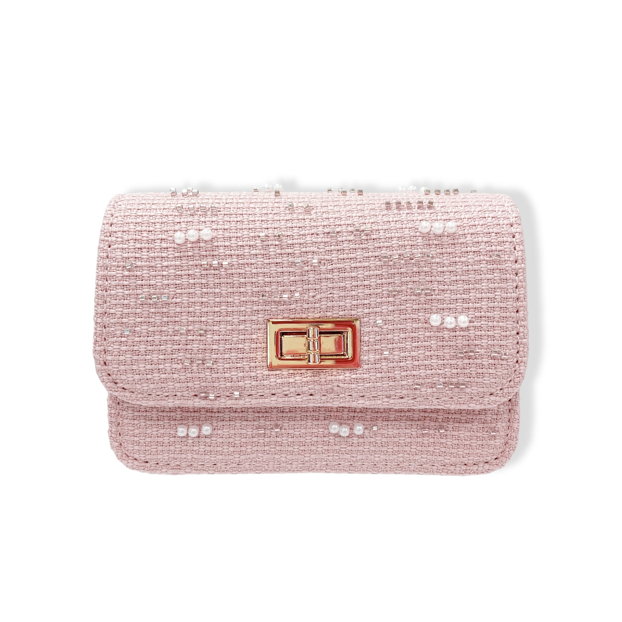 Doe A Dear Embellished Tweed Purse
