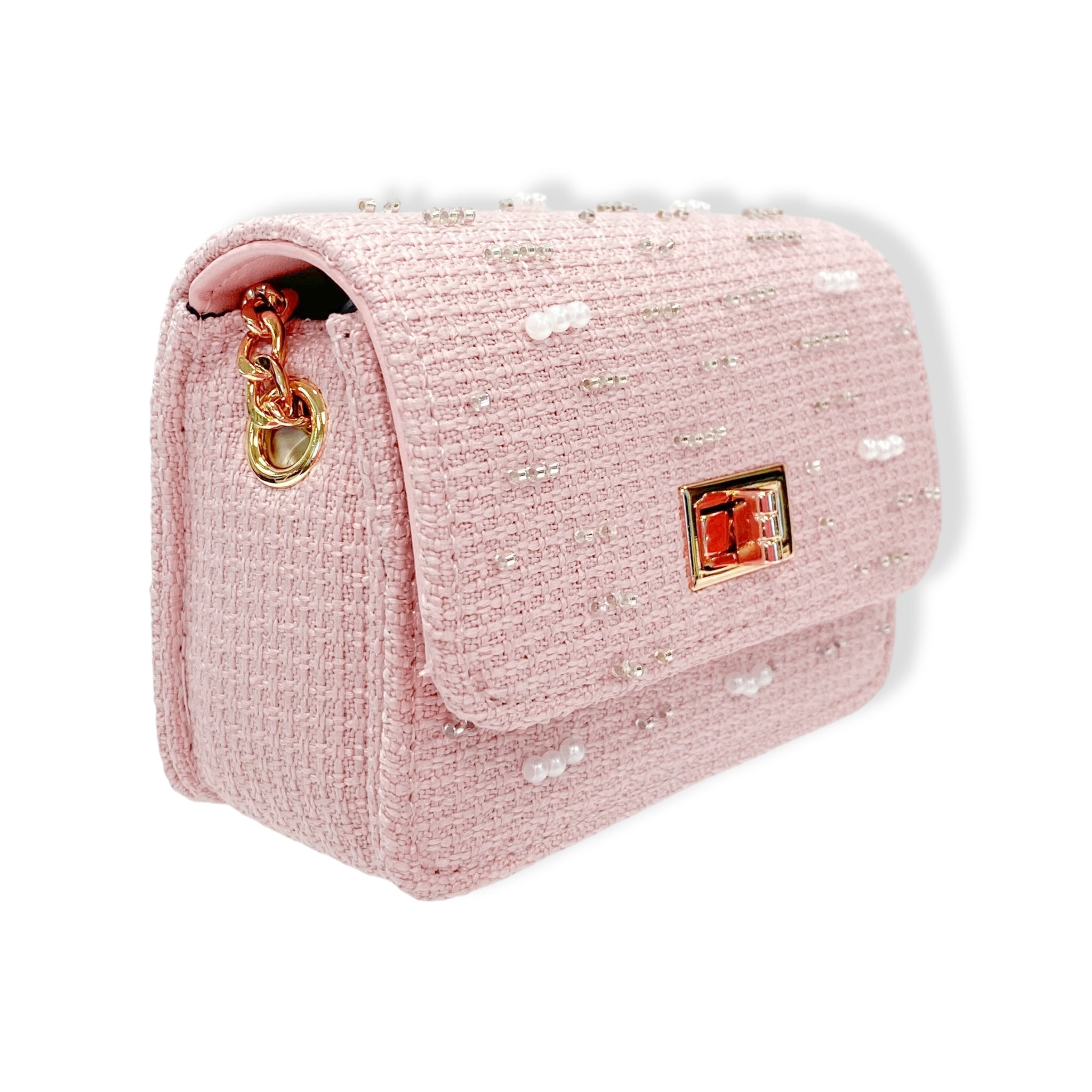 Doe A Dear Embellished Tweed Purse
