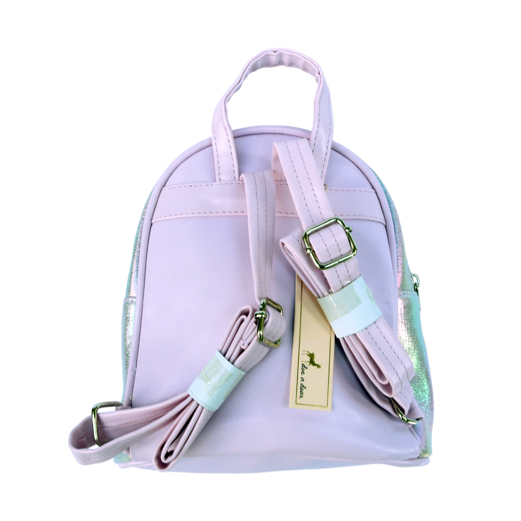 Doe A Dear Bunny Iridescent Backpack, Lilac