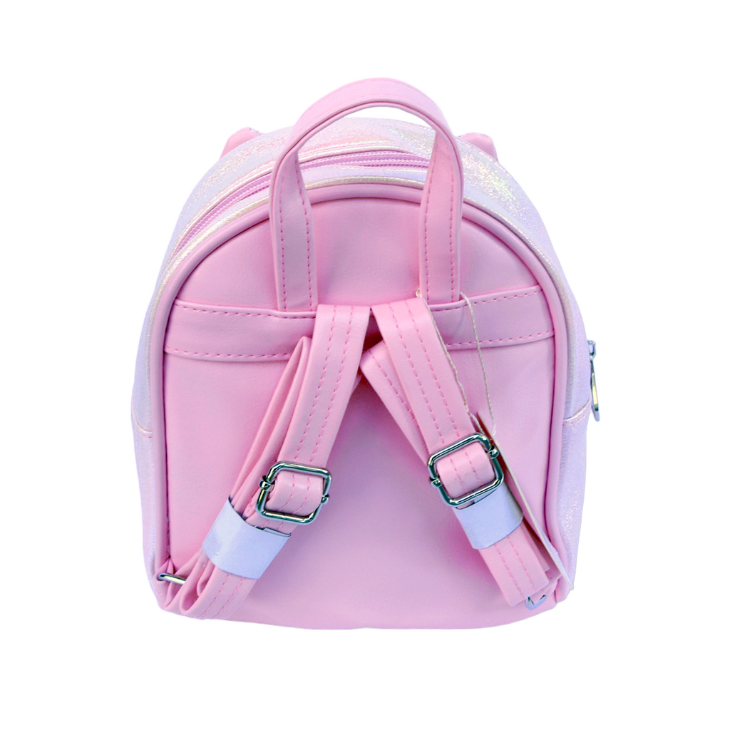 Doe A Dear Bunny Iridescent Backpack, Pink