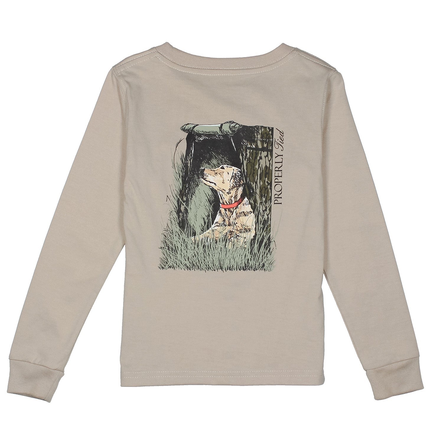 Properly Tied Tee, Mossy Oak Lab on Linen