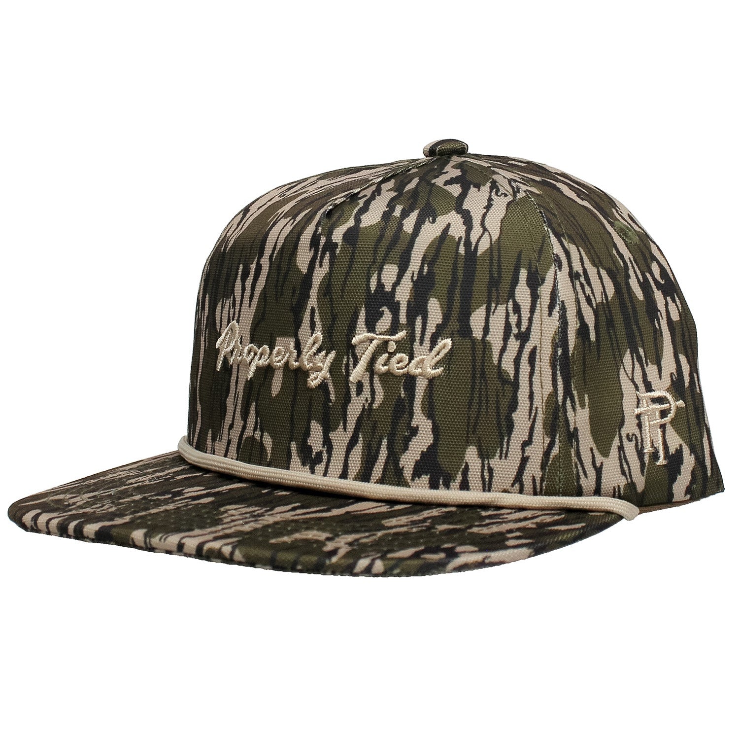 Properly Tied Sportsman Rope Hat, Mossy Oak Original Bottomland