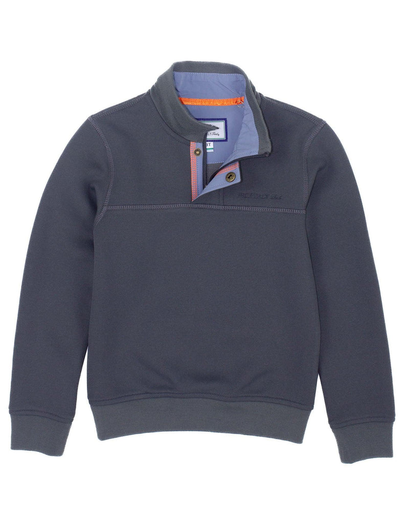 Properly Tied Kennedy Pullover, Charcoal - shopnurseryrhymes