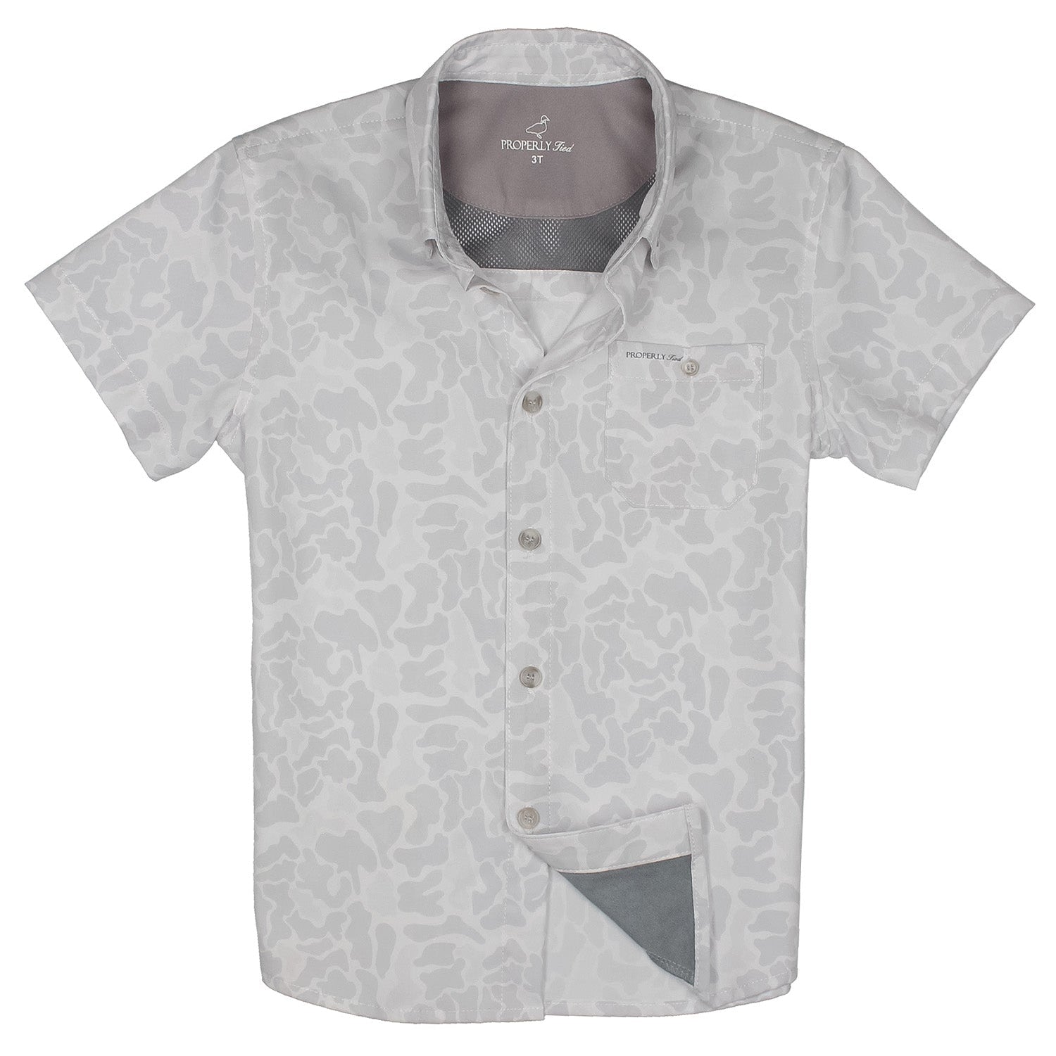Properly Tied Sportsman Field Shirt, Snow Camo