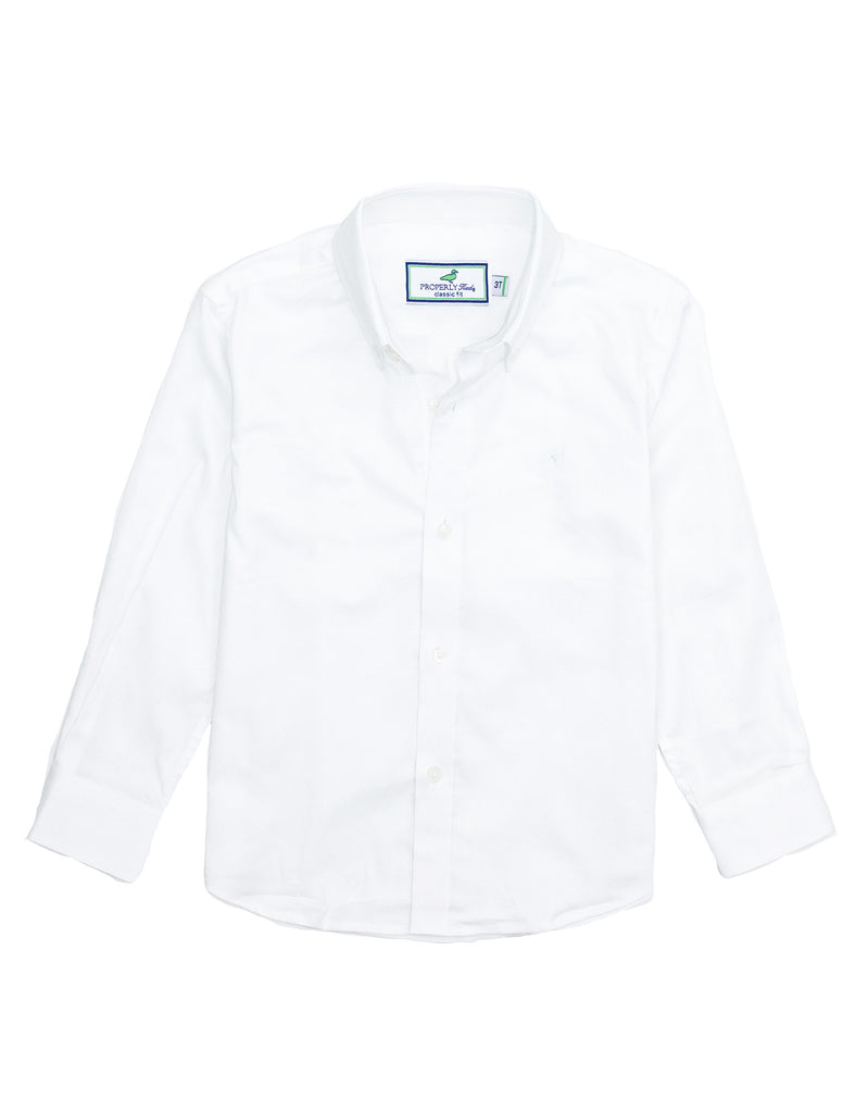 Properly Tied Park Avenue Dress Shirt, White