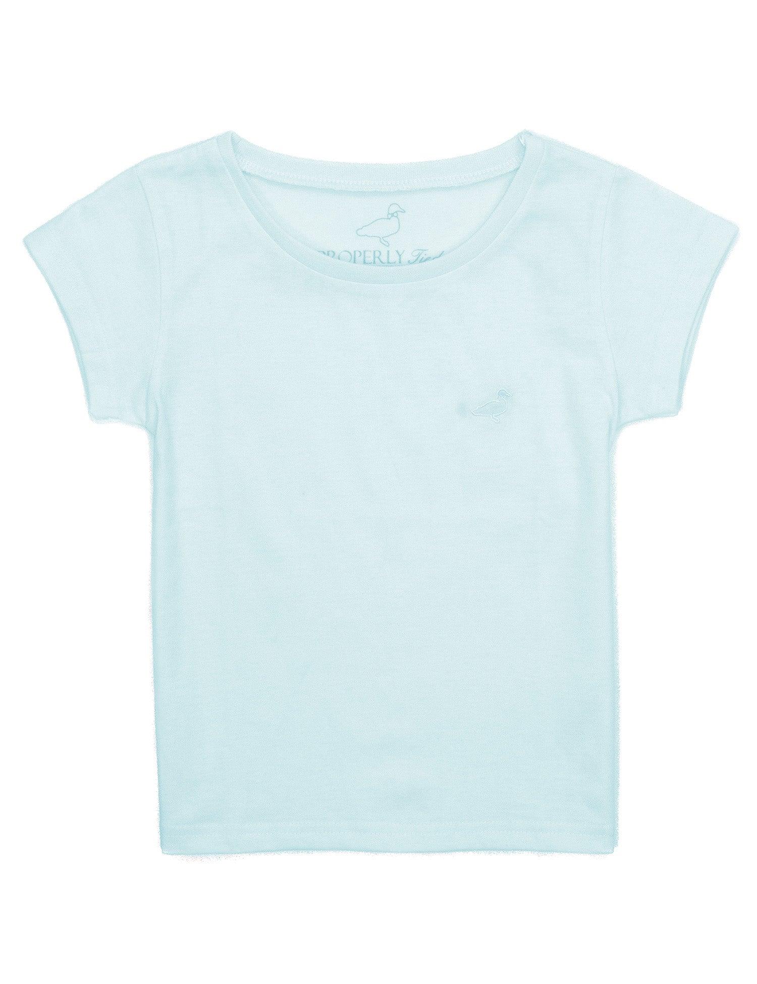 Properly Tied Poppy Tee, Powder Blue - shopnurseryrhymes