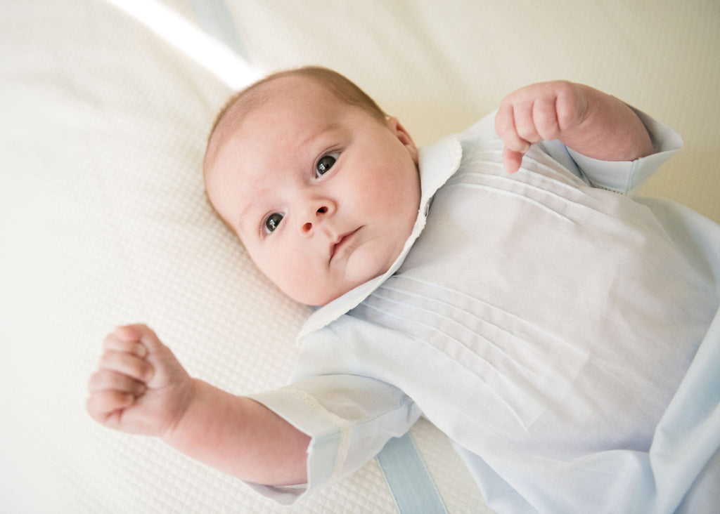 Lenora Baby Simple Cotton Daygown, Blue