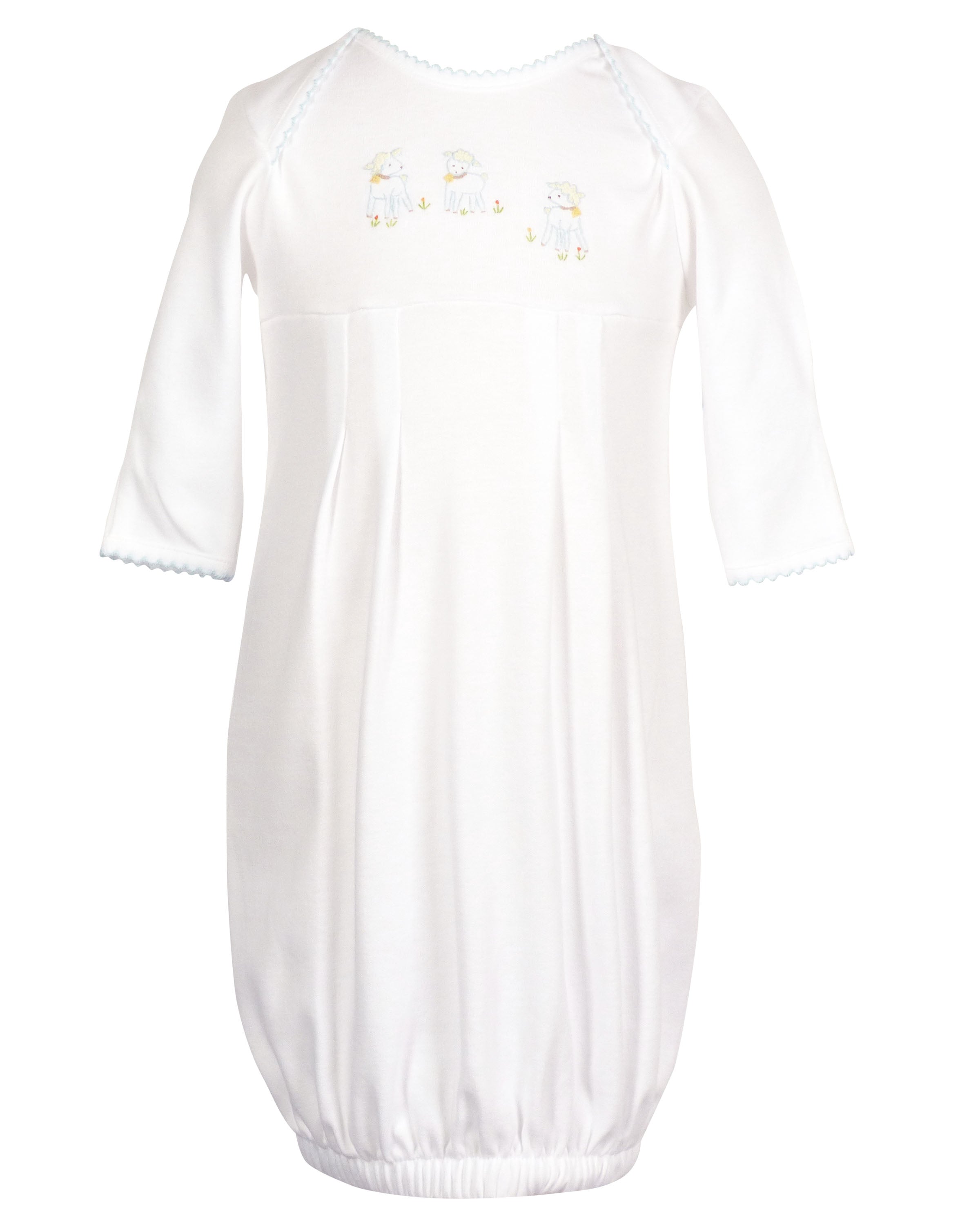 Yellow Lamb Lambikins Knit Daygown