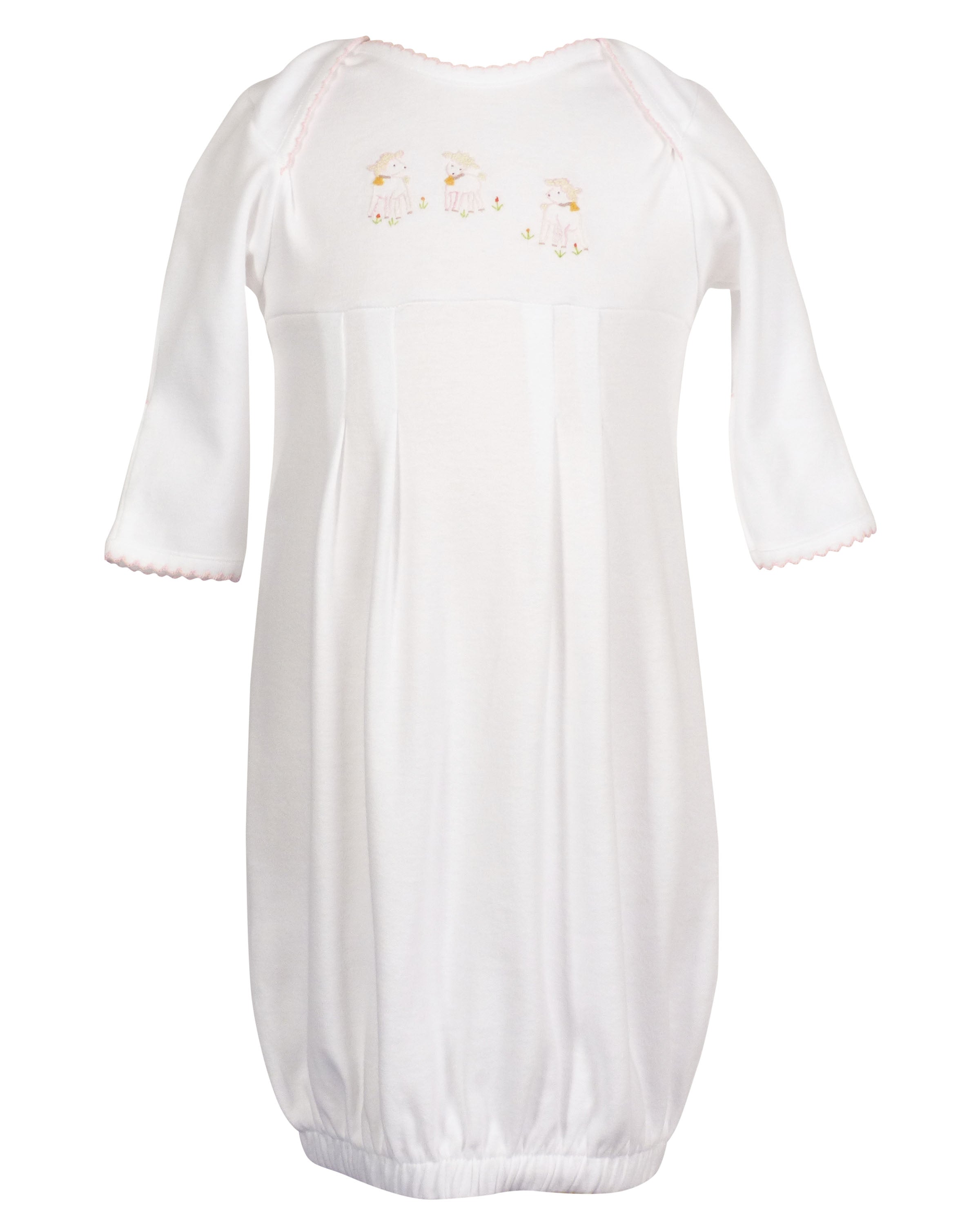 Yellow Lamb Lambikins Knit Daygown