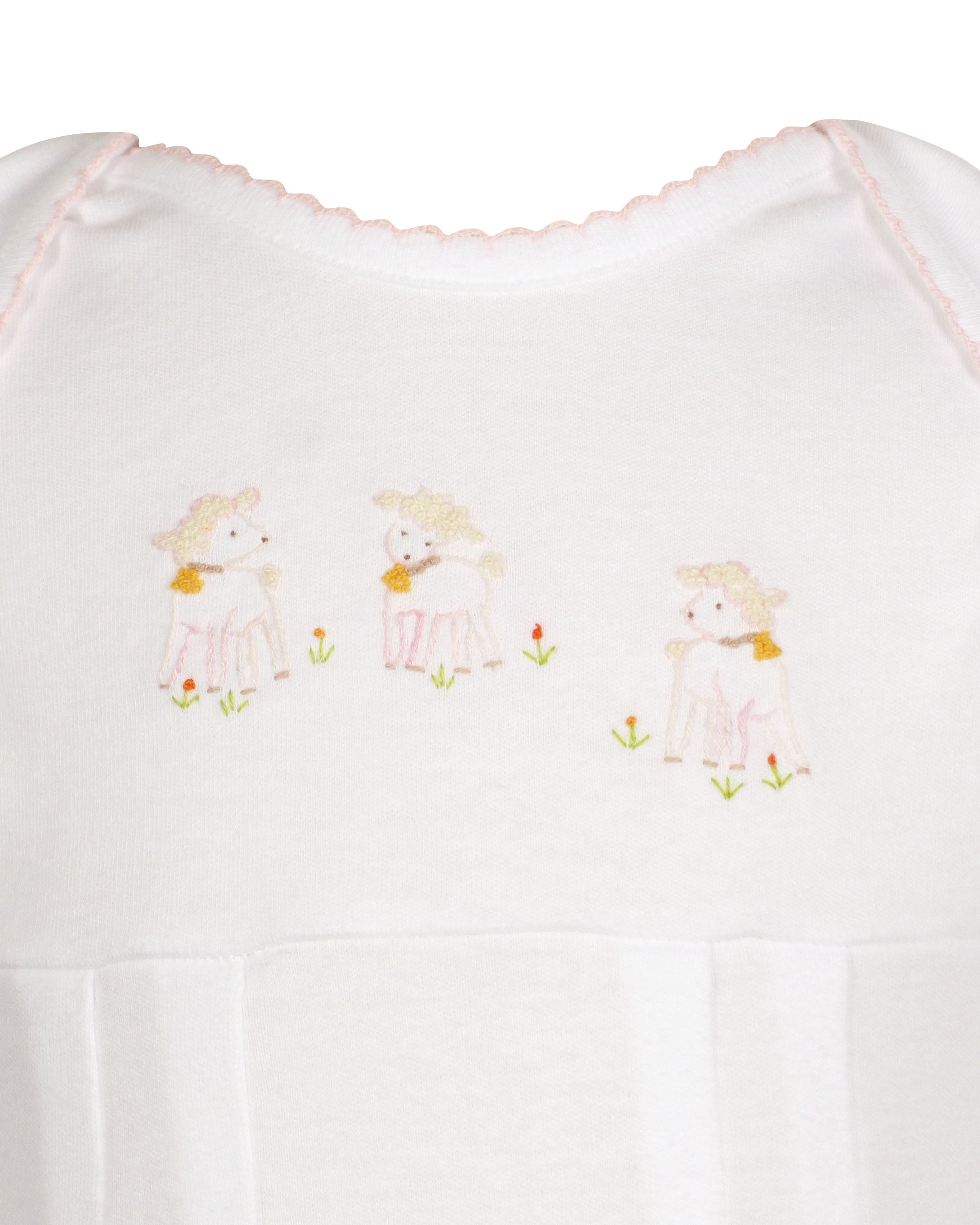 Yellow Lamb Lambikins Knit Daygown