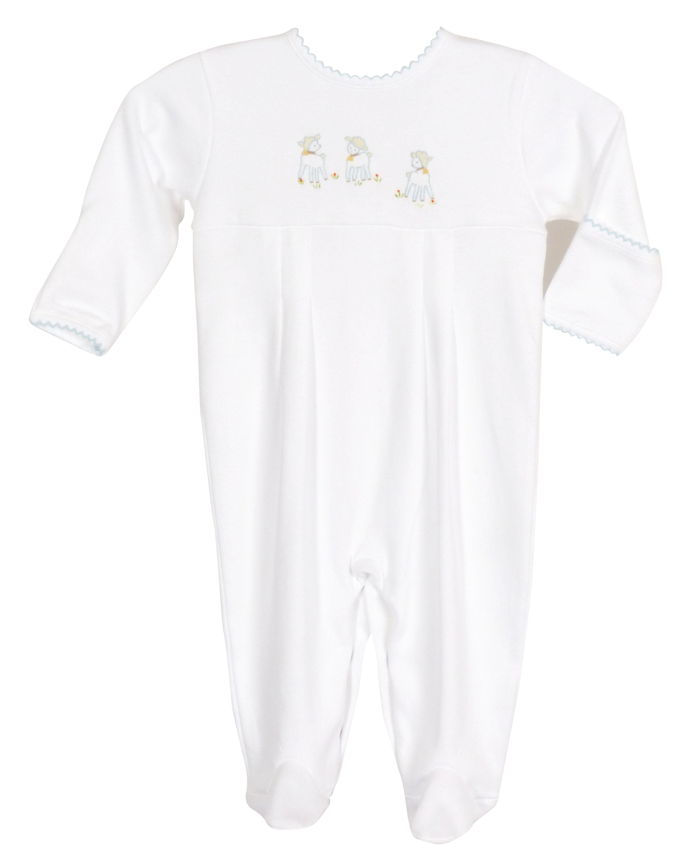 Yellow Lamb Lambikins Footed Pajamas