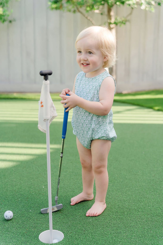 Lila & Hayes Reid Bubble, Golf Putting Green