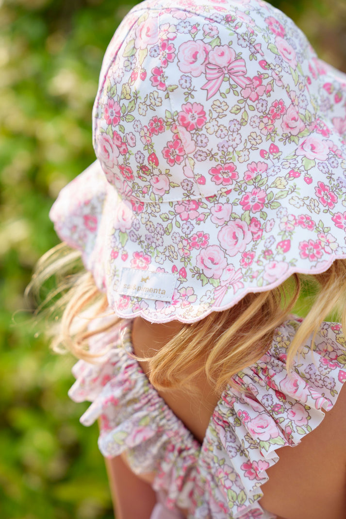 Sal & Pimenta Pink Wonderland Lycra Sunny Hat